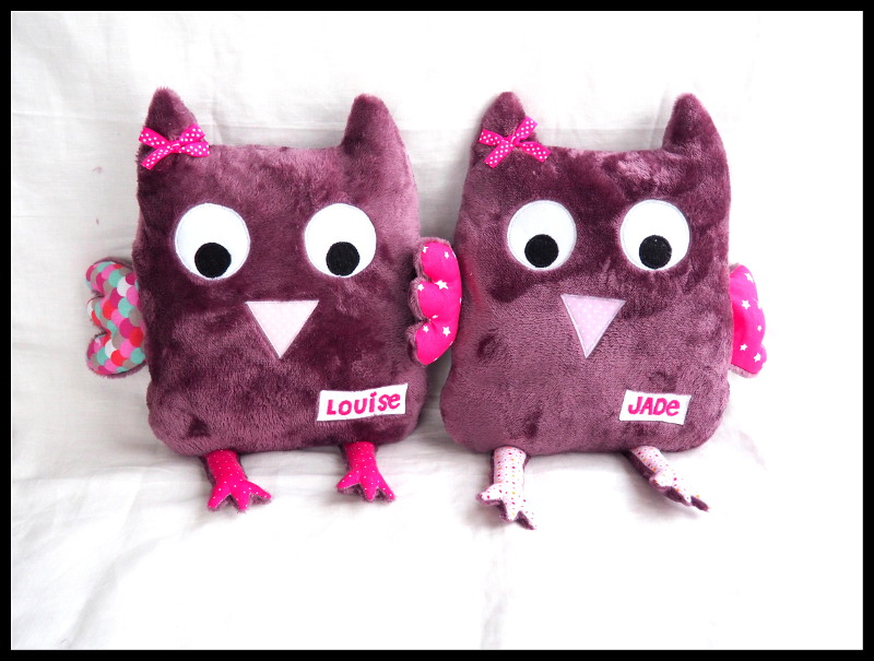 doudou coussin hibou