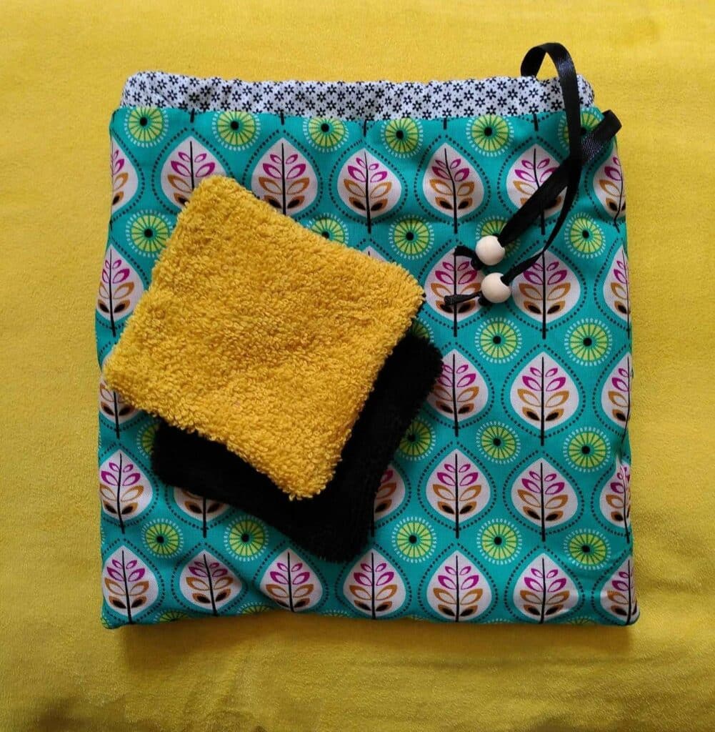 Cadeau couture : lingettes et petit sac Couture pour les grands